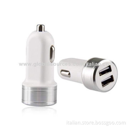 Dual USB 3.1A Car Charger for iPhone 5/5C/5S with Alloy ShellNew